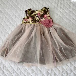 Laura Ashley Baby Fancy Floral Pouffy Dress 12M